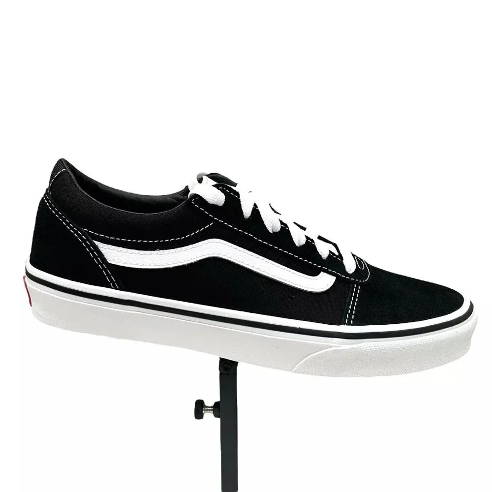 Vans Ward Youth‎ Boy's/Girl's Canvas Casual Sneaker Size 3 Black Low Top Shoes